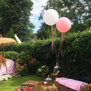White and Blush Pink Balloons 36&quot;, White Balloons, Hen Party, Birthday, Wedding, Hen Party, Baby Shower, Bride, Celebration, Event, Princess