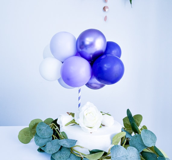 30x ballons violet et noir - 27 cm - décoration violet / noir