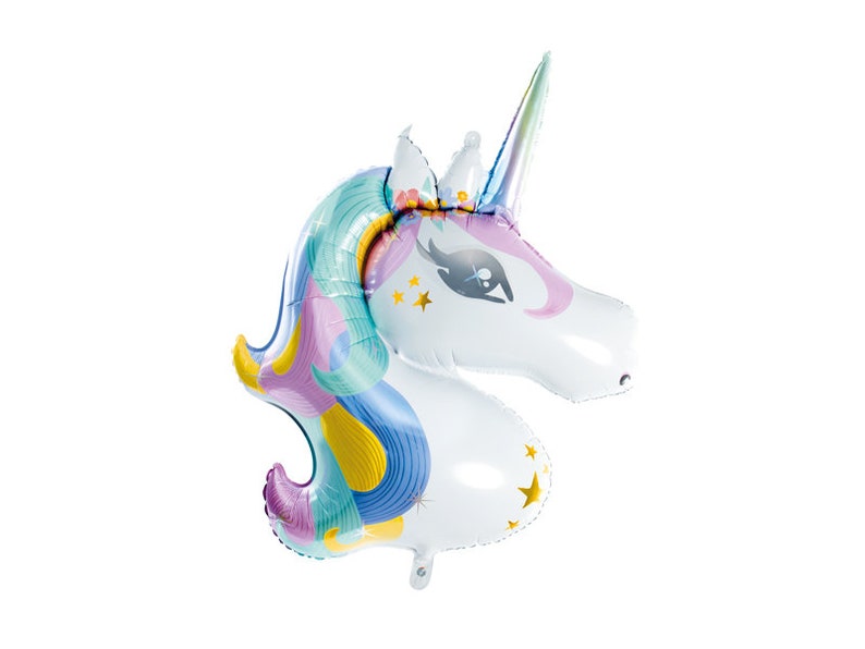 Unicorn Foil Balloon Kids Party Decorations Happy Birthday Magic Fun Gift One Smash Cake