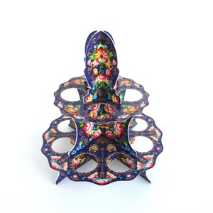 Pysanka stand for 12 Chicken Easter Egg Pysanky Display Stand Chicken Egg Stand Pysanky Osterei