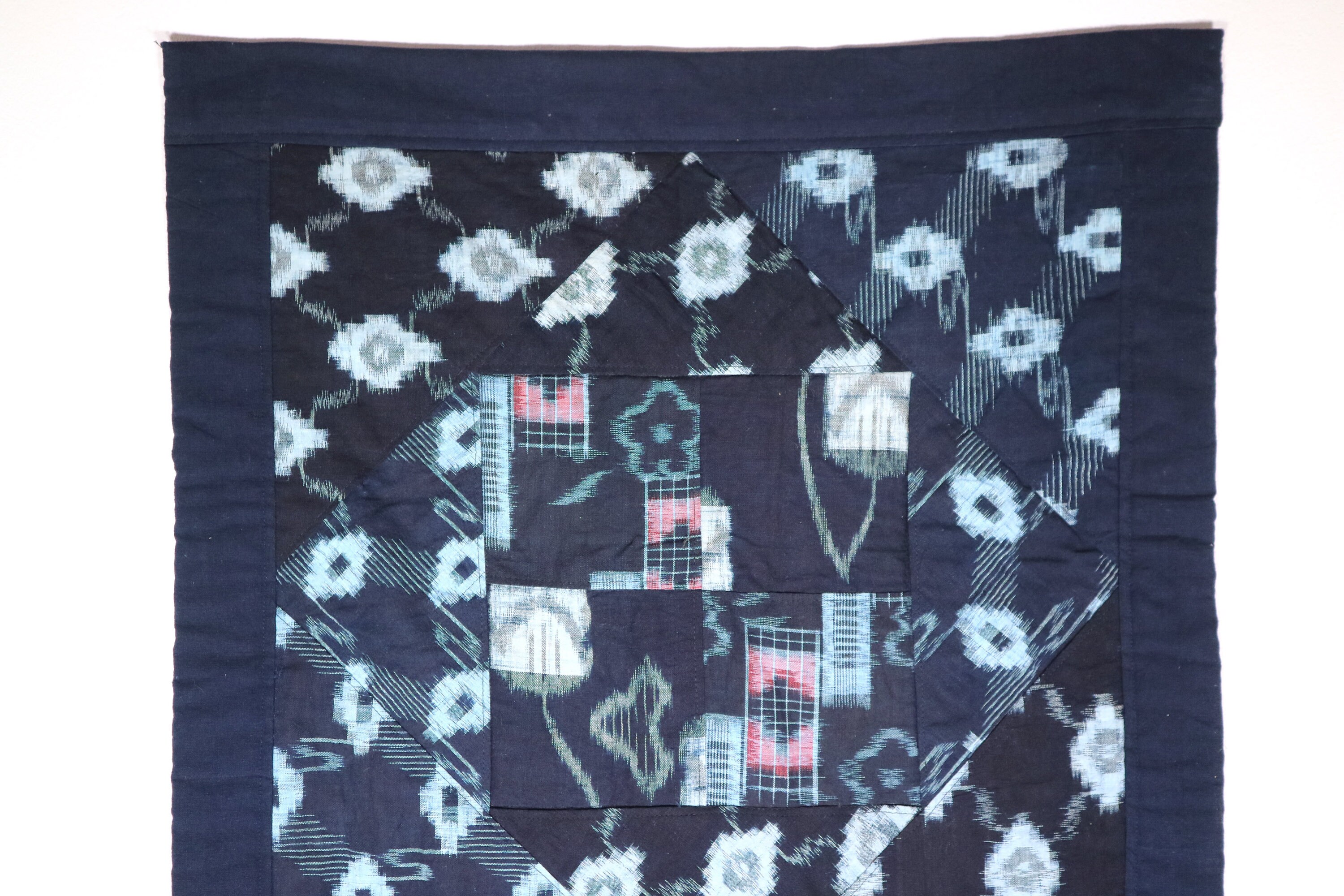 Vintage Japanese indigo patchwork quilt / rug Etsy