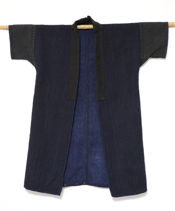 Sashiko INDIGO NORAGI Japanese Vintage Hanten