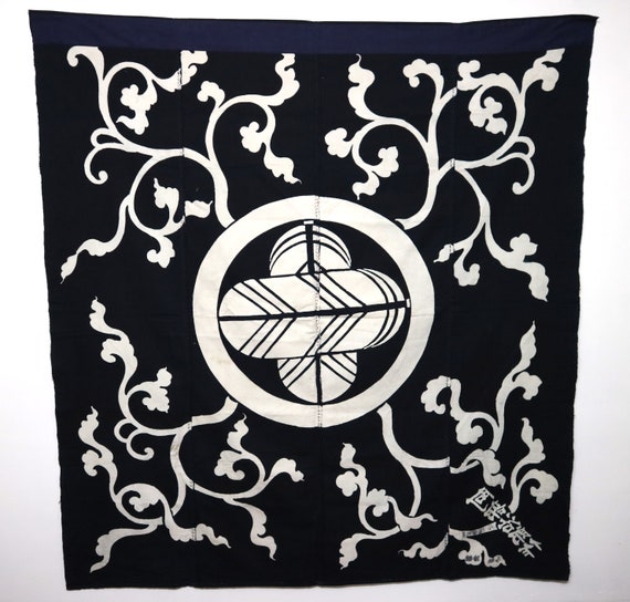 Tissu INDIGO Vintage japonais indigo écriture tissu Tsutsugaki 133x138cm FUROSHIKI famille < livraison gratuite > famille FUROSHIKI crête katazome boro 9a6c2e Tissu INDIGO Vintage japonais indigo écriture tissu Tsutsugaki 133x138cm FUROSHIKI famille < livraison gratuite > famille FUROSHIKI crête katazome boro 9a6c2e