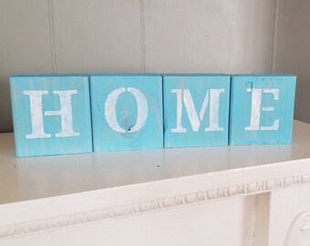 Fourth Of July Decor Fourth Of July Word Blocks Patriotic Etsy