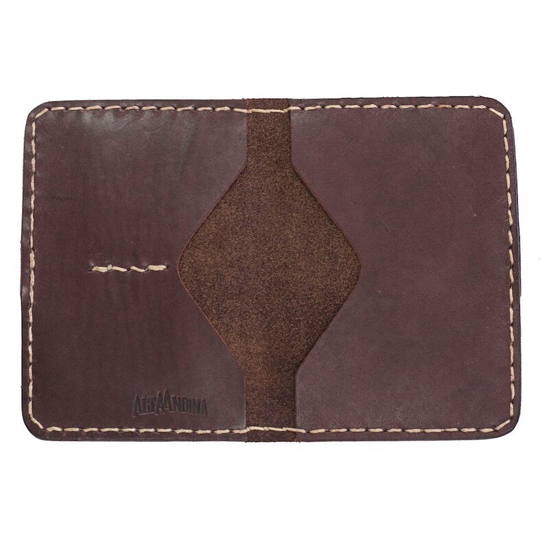 Brown - Caf\u00e9 Alta Andina Leather Passport Holder Full Grain Vegetable Tanned Leather \u2013