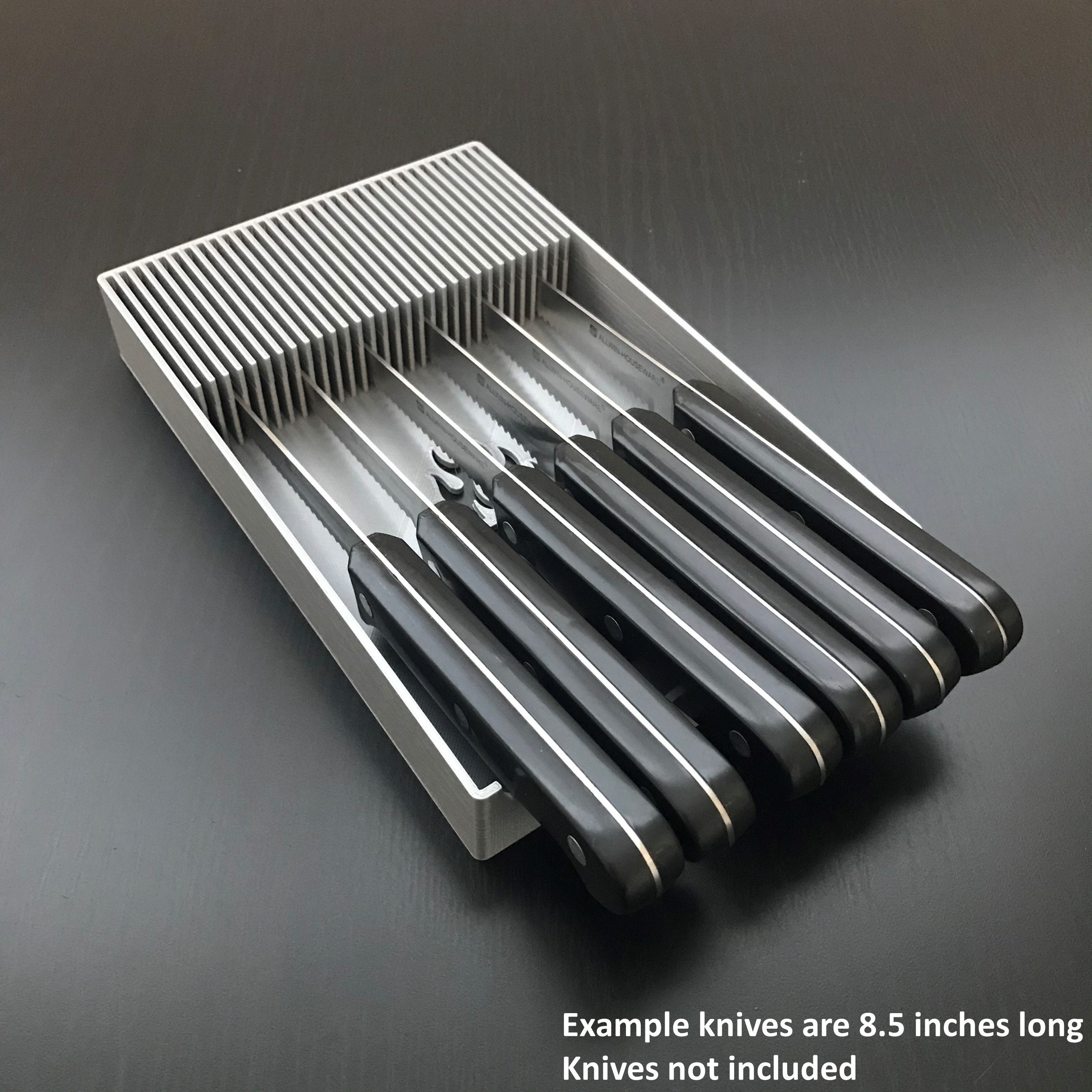 Steak Knife Holder Drawer or Counter Organizer / Block Etsy