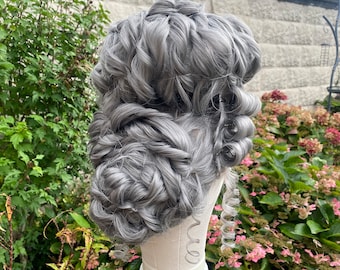 MADE TO ORDER Plain Rococo Baroque Marie Antoinette Bridgerton 18th Century Synthetic Wig Any Colour No Embelishments Lace Front