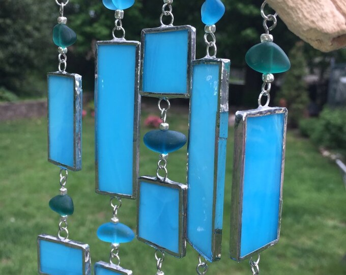 Glass Mobile Glass Chime Glass Art Sunchime Sun Chime Etsy