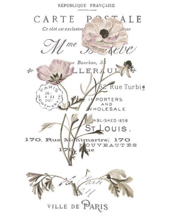 Carte Postale 36 2 X 24 Etsy