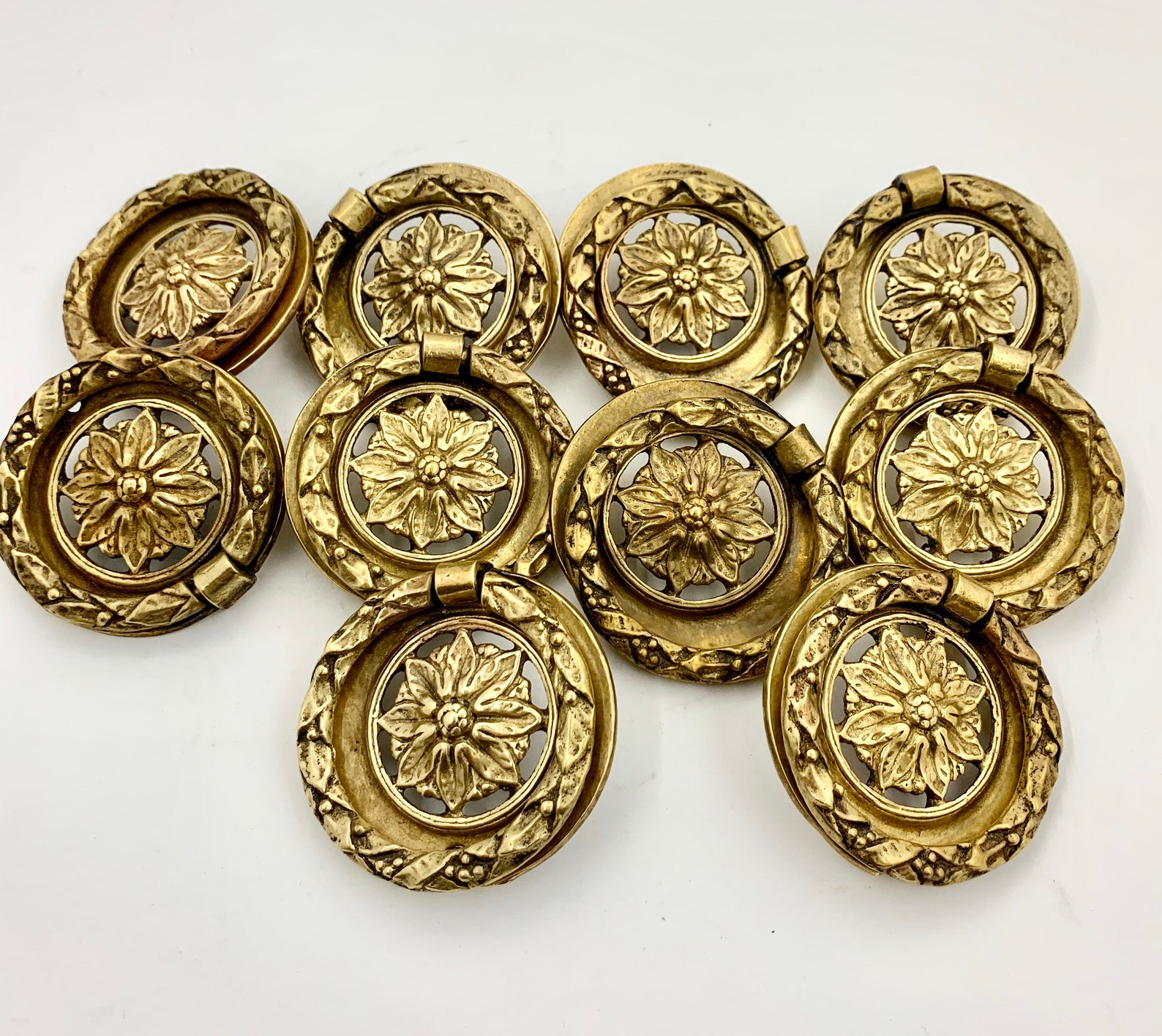 Solid Brass Drawer Pulls Etsy
