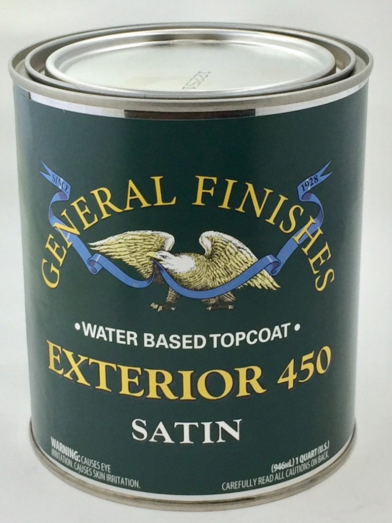 General Finishes Exterior 450 Satin Waterbased Top Coat Etsy