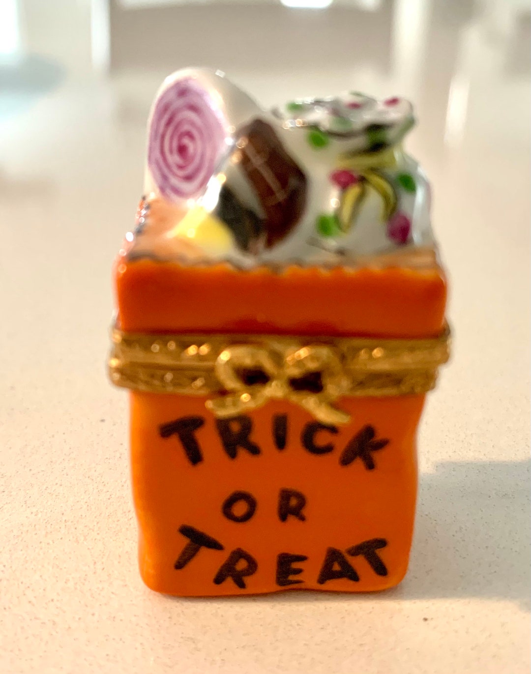 Limoges Halloween Trinket Box Etsy