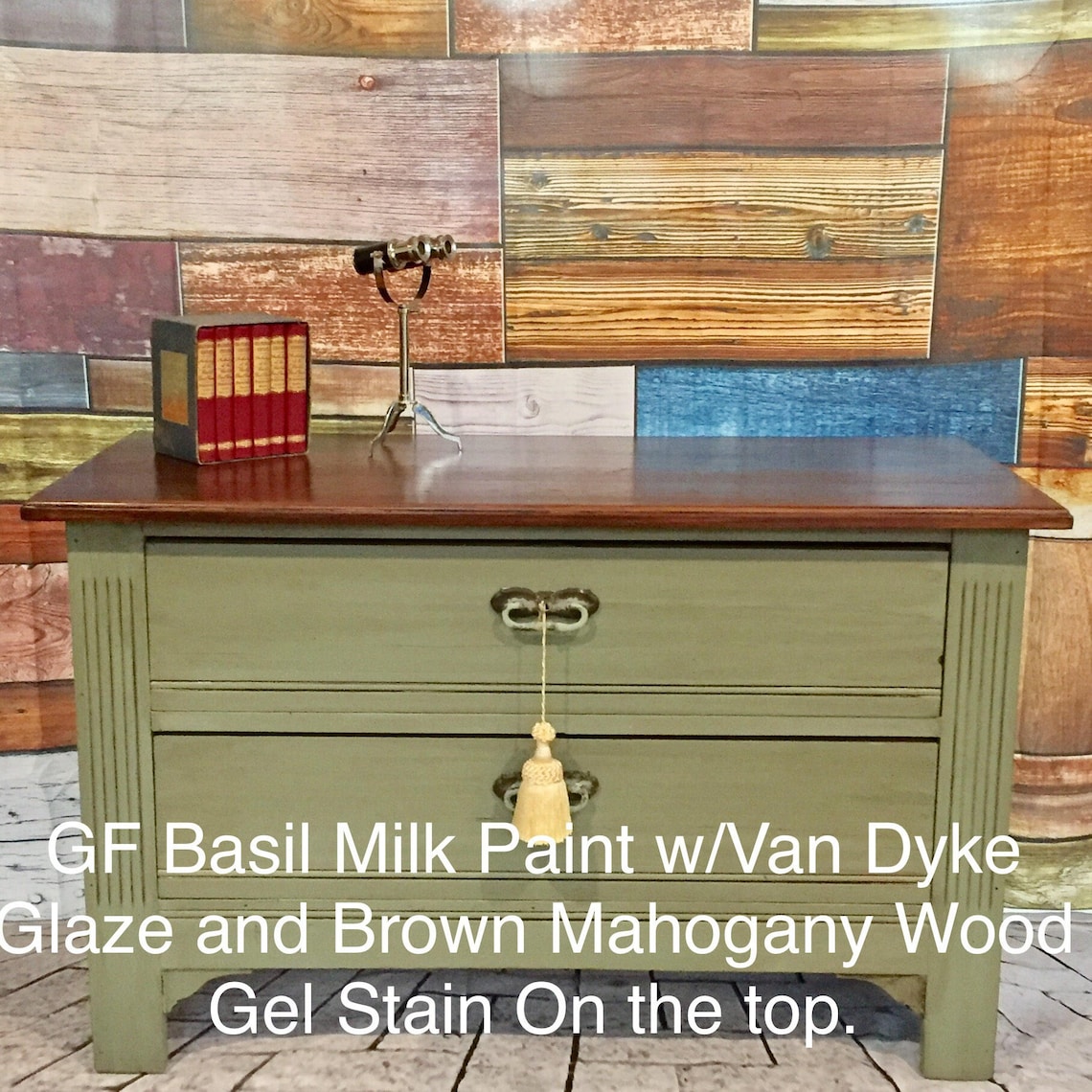 Basil Milk Paint from General Finishes Etsy