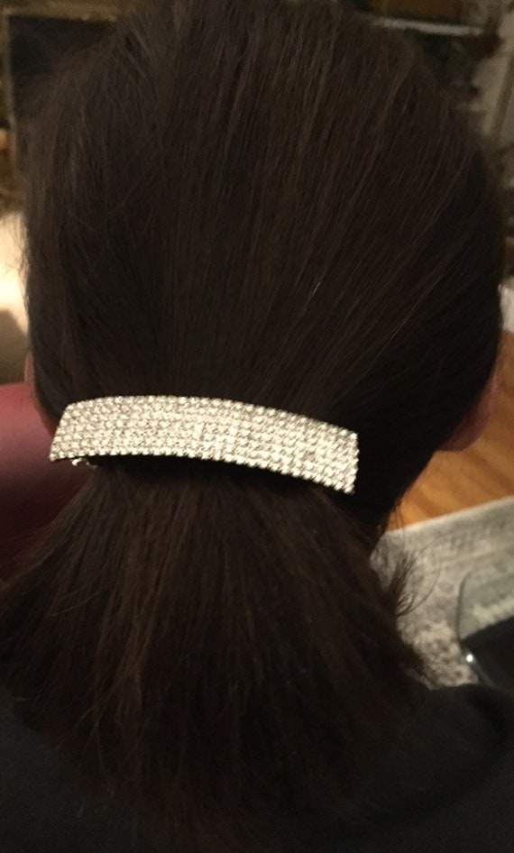 Rhinestone Hair Barrette - image 3