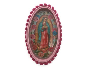 Virgin Of Guadalupe Recycled Shadow Box
