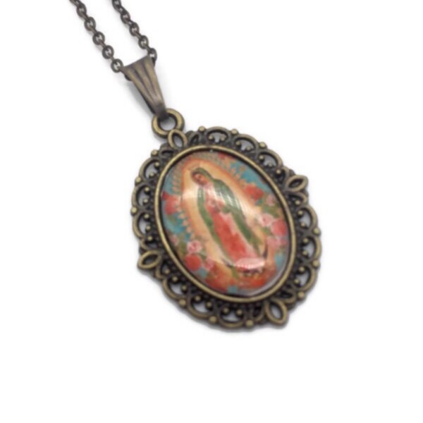 Collier médaillon Vierge De Guadalupe