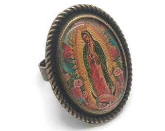 Virgin Of Guadalupe Oval Ring