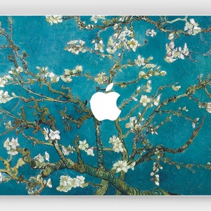 Mandorlo in fiore Macbook air 13 2018 Macbook pro 15 cover Mac Book 12 in skin Van Gogh A1466 decalcomania Art laptop adesivi vinile A1990 A1932 11