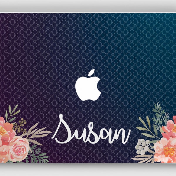 MacBook pro 14 m1 skin Custom Mac book air 11 decal Fashion pattern 15 inch Flowers painting cover 13 Personalized sticker vinyl 2018 A1932