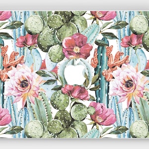 Floral Cactus MacBook Air 2017 Watercolor Succulent MacBook Pro Skin 15 MacBook 2020 Decal Mac 12 Sticker A2179 13 Inch 11 Cover Vinyl A1990