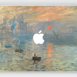 Claude Monet cover Macbook air 13 decal Mac book pro 14 m1 16 15 12 inch skin Impressionist art A1707 Oil painting vinyl sticker 2021 A1989