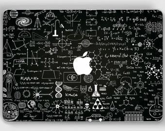 Science decal Macbook pro 13 cover Macbook skin Black A1707 Macbook 11 inch Nerdy gifts for Him Mac 15 in Mac Book Air Sticker Nerd 12 vinyl