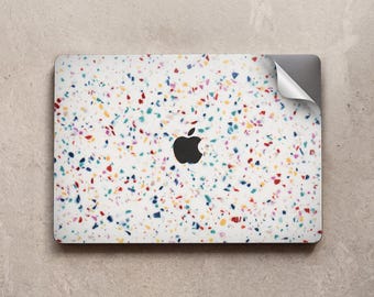 Kolorowa naklejka na MacBooka Pro 14 15 16" Air 13 13,3 13,6" icnh M4 M3 M5 M4 z winylu z nadrukiem na gładziku 2026 2020 A1990 A3113 z nadrukiem w kamieniu