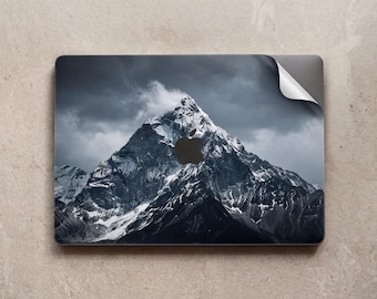 Snowy Mountain Peak MacBook Air Skin 13 13.3 13.6 " Pro 14 15 16 inch M5 M2 Apple Vinyl Keyboard Decal Cover 2023 2021 A3426 A2992 Landscape