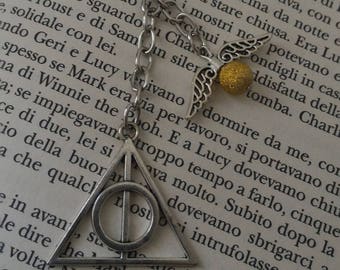 Harry Potter Keyring; Golden Snitch Keyring; Deathly Hallows Keyring; Unisex Keyring; Gift For Her; Gift For Him