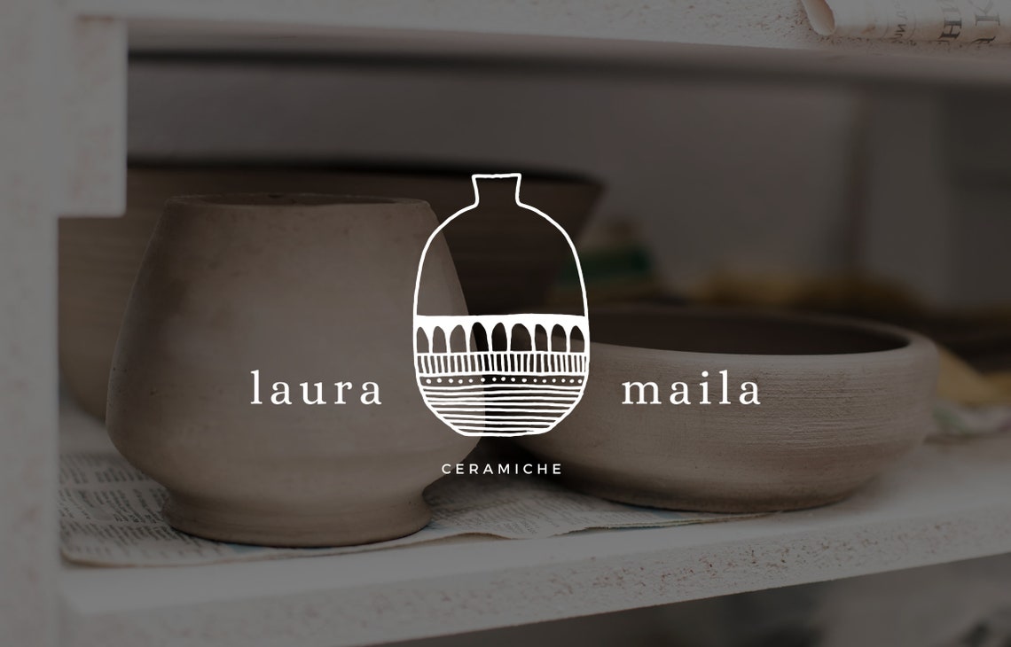 Ceramic Artist Logo pottery logo ceramics logo vase logo Etsy