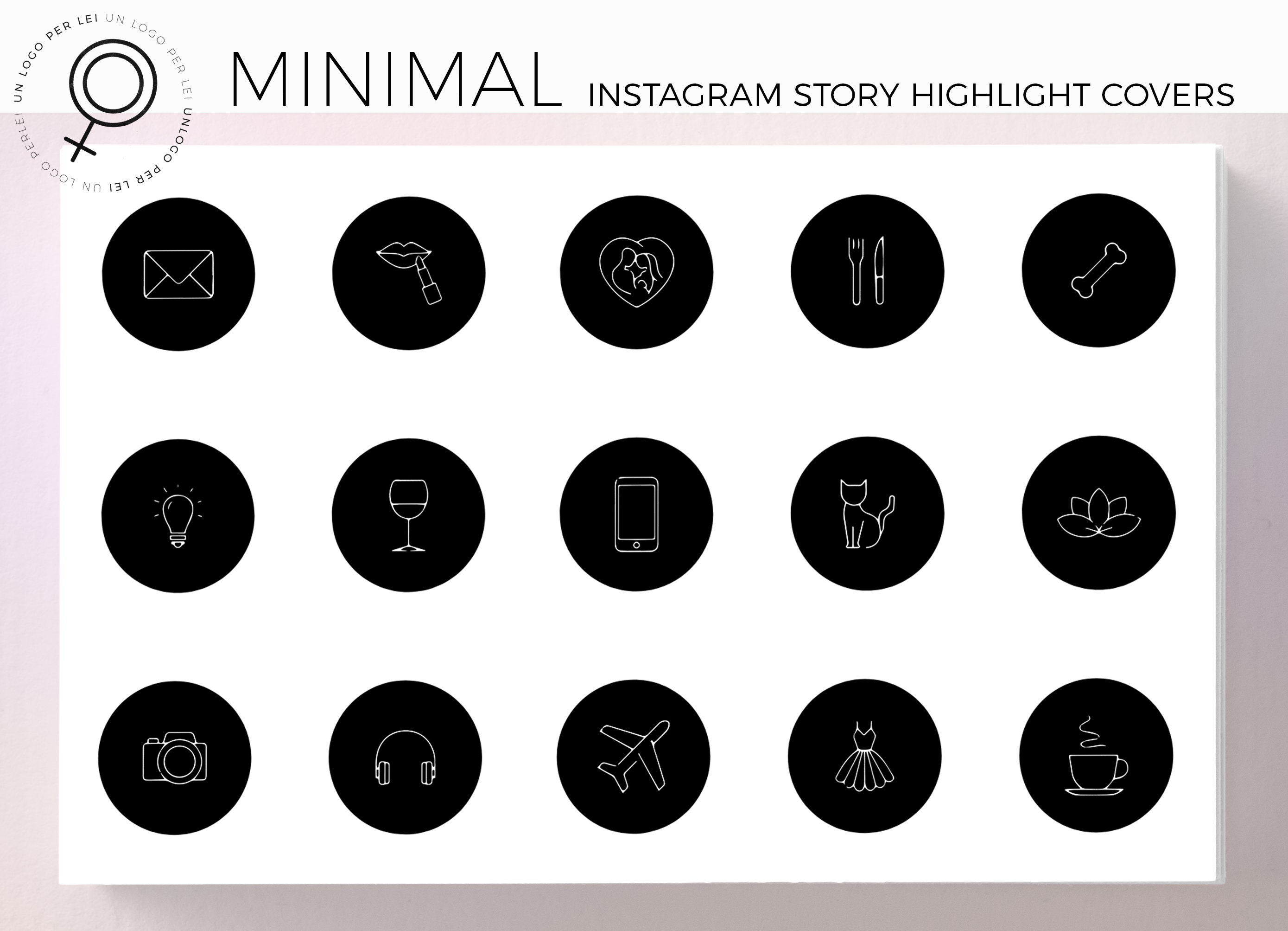Minimal Instagram Story Covers Instagram Highlight Icons | Etsy