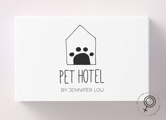 Pet Hotel Logo Premade Logo Design Pet Saloon Logo Etsy