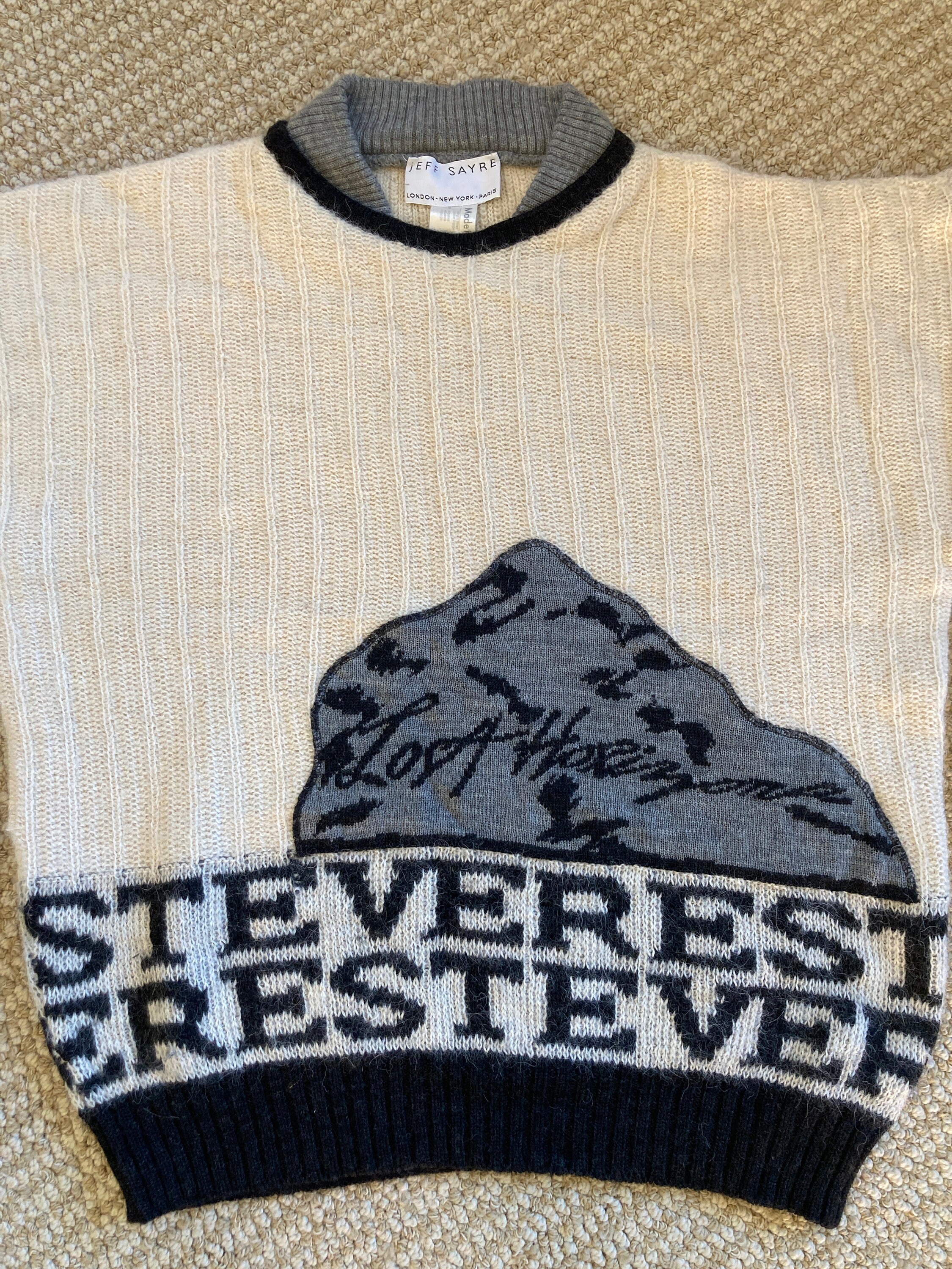 Rare Vintage 90s JEFF SAYRE Virgin Wool Alpaca Pullover Sweater