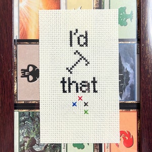 Magic the Gathering I&#39;d Tap That Cross Stitch