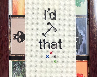 Magic the Gathering I'd Tap That Cross Stitch