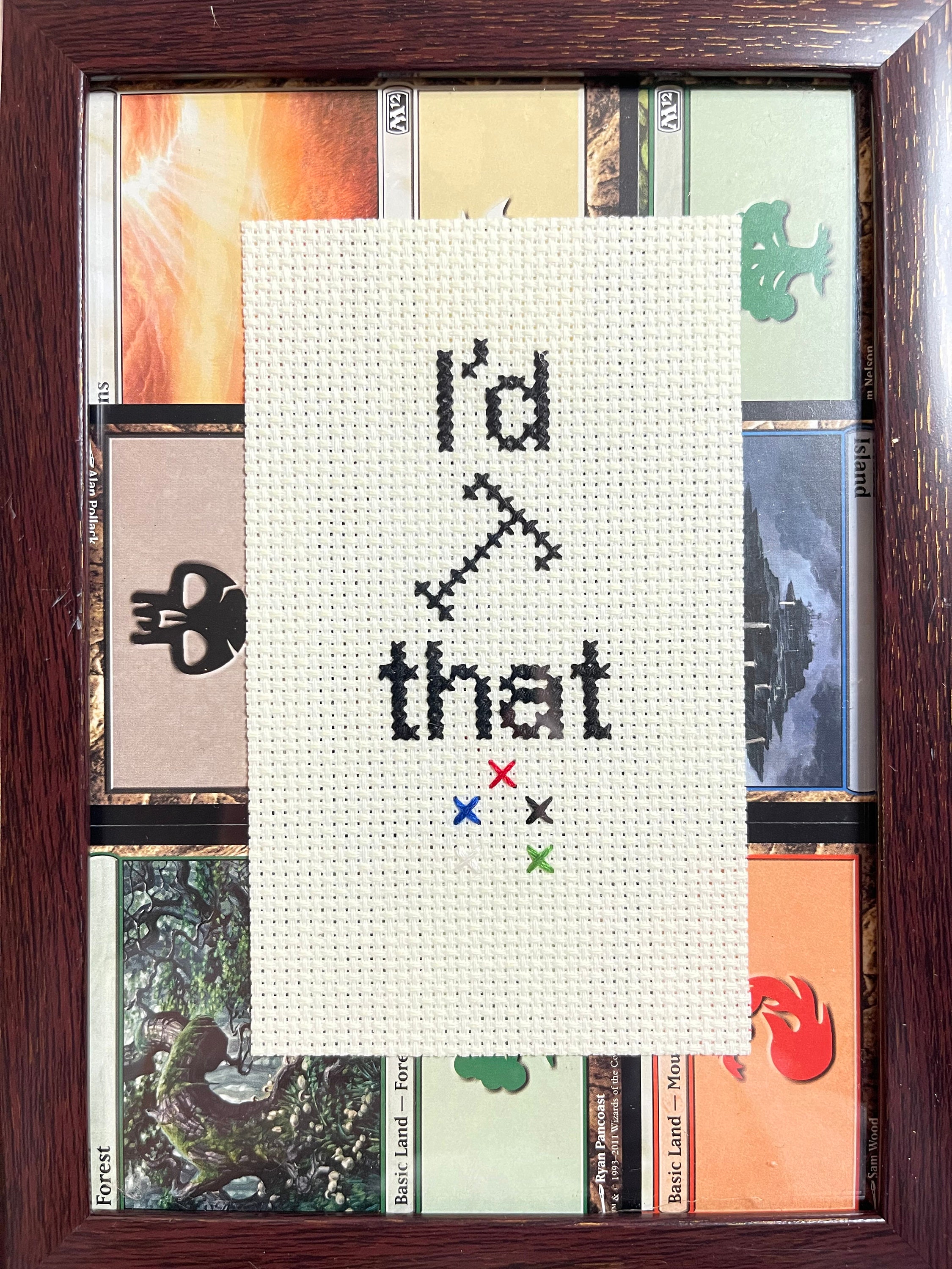 Magic the Gathering I'd Tap That Cross Stitch Etsy UK