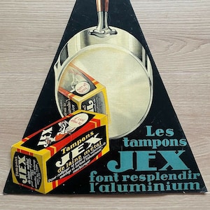 Old cardboard advertising sign - JEX stamps - Kitchen decoration - Advertising