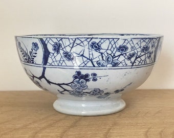 Antique Earthenware Bowl from Creil Montereau - Japan Model - 19th Century