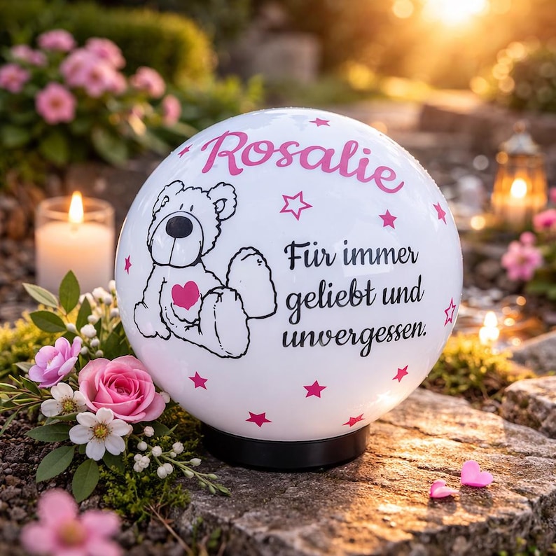 Grave light - Solar - Star child - Grave - Solar light - Grave lighting - Star children - Color changing image 1