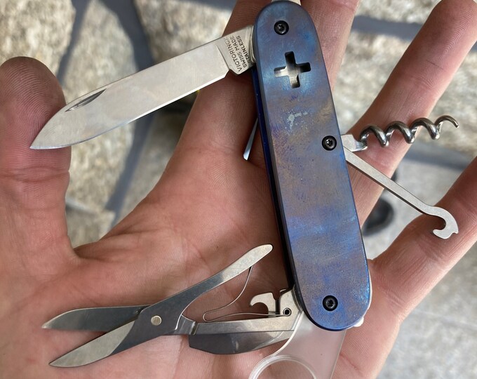 Victorinox Yeoman Titanium Scales Etsy