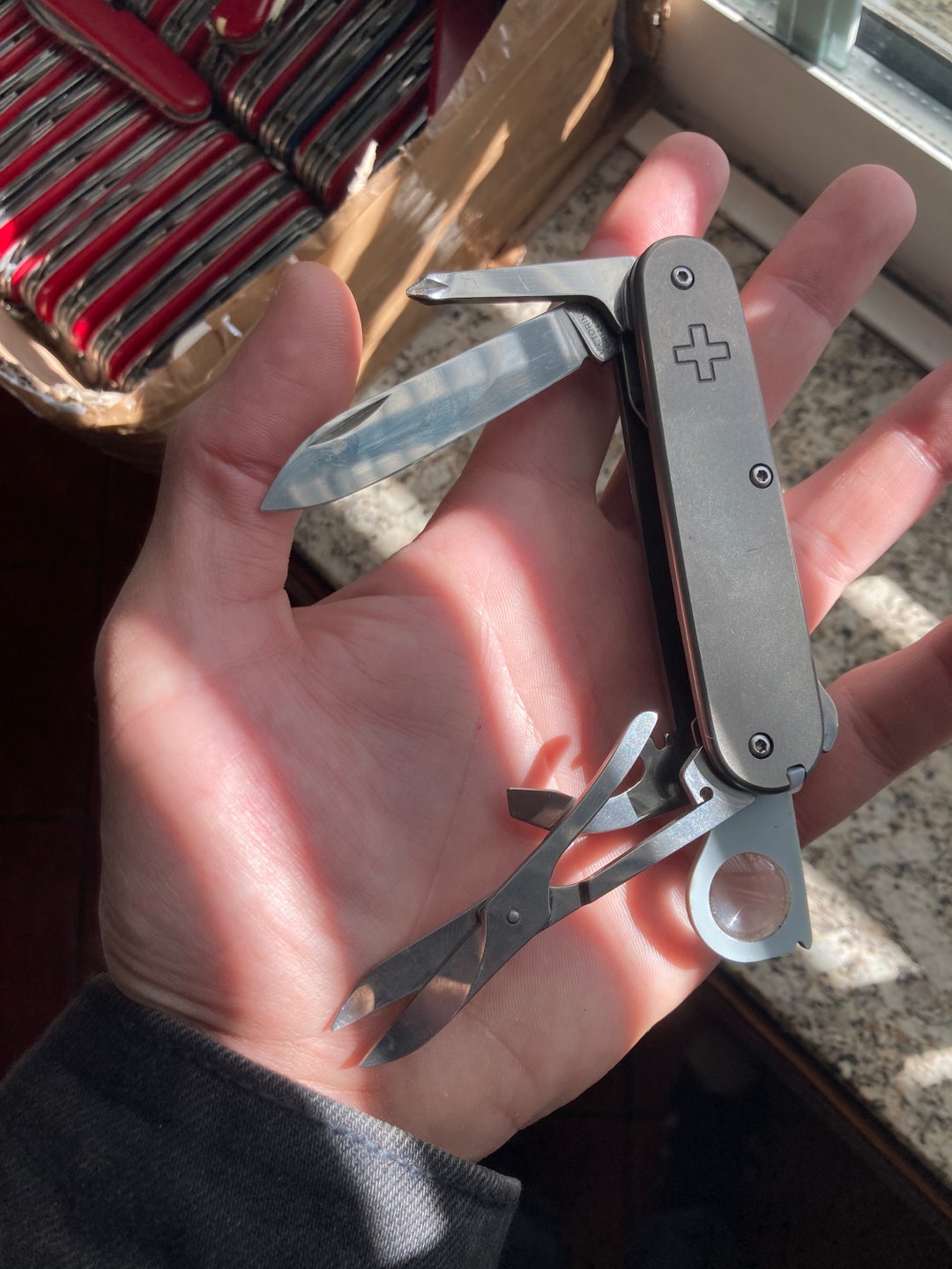 Victorinox Yeoman Titanium Scales Etsy
