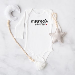 Mama&#39;s Favorite Onesie®, Baby Girl, Baby Boy Newborn Clothes, Baby Shower Gift, Welcome Baby outfit, Muslim Onesie®