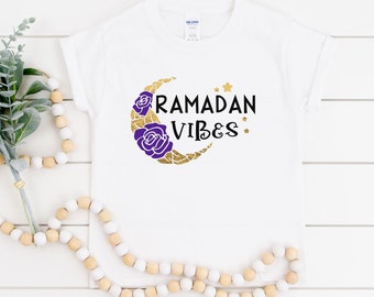 Ramadan Vibes Mubarak Kids Shirt, Eid Mubarak, Muslim Kid, A Dua Come True Clothes, Muslim Onesie®, Islamic Gift, Eid Mubarak, Muslim Tshirt