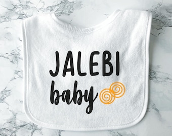 Jalebi Baby Bib, Salaam World, Onesie®, Baby Girl, Baby Boy Newborn Clothes, Baby Shower Gift, Welcome Baby, Muslim, Sweeter Than Jalebi