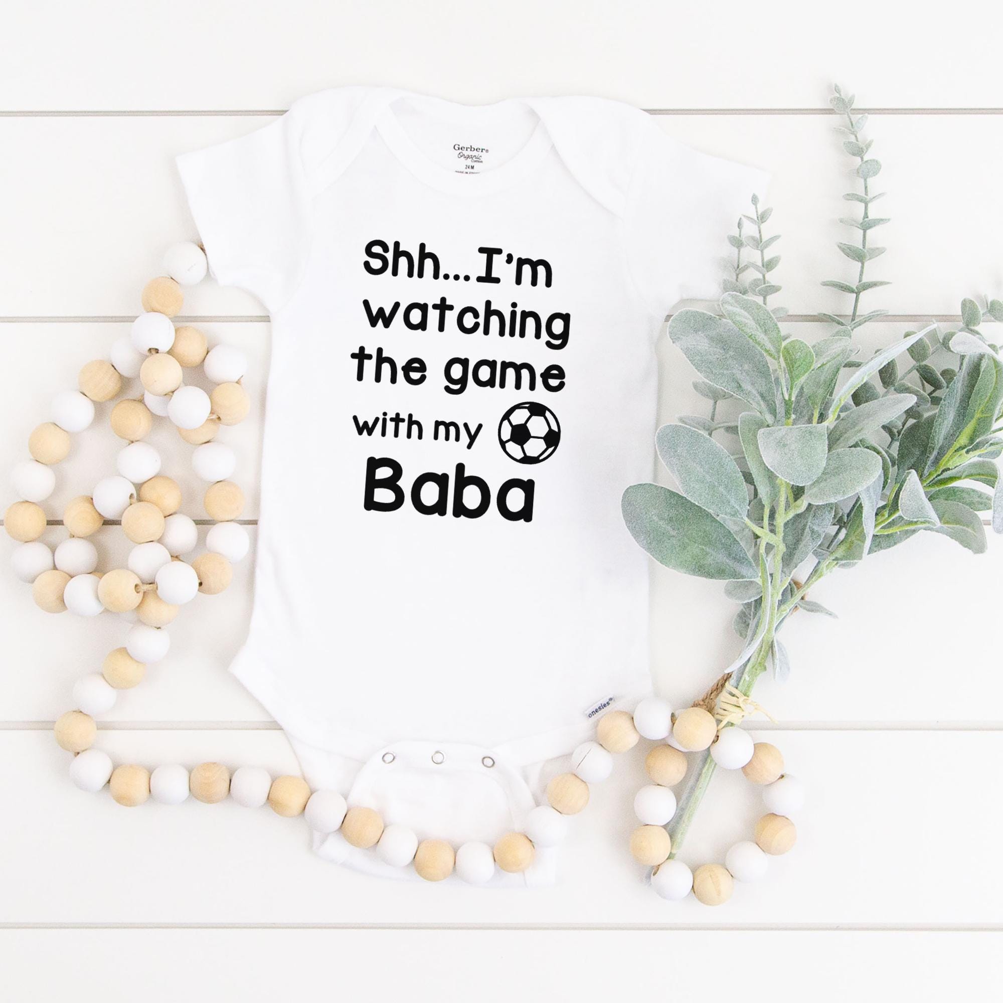 Watching the Game With Baba Chachu Mamu Bodysuit, Soccer, Desi Clothes ...