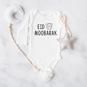 Eid Moobarak, My First Eid, Baby Girl, Baby Newborn Clothes, Baby Shower Gift, Muslim Onesie®, My First Ramadan, Islamic Gift,Eid Mubarak