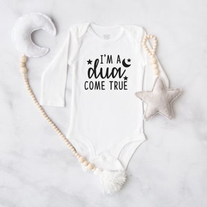 I&#39;m a Dua Come True Onesie®, Baby Girl, Baby Boy Newborn Clothes, Baby Shower Gift, Welcome Baby outfit, Muslim Onesie®, Salaam World, Salam