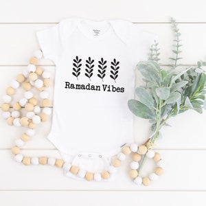 Ramadan Vibes Onesie®, Girl, My First Ramadan Clothes, Eid Gift, Islamic Baby outfit, Muslim Onesie®, Pakistani, Indian, Bodysuit, Arab Baby