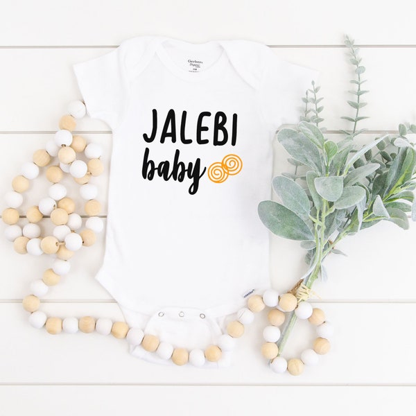 Jalebi Baby Onesie®, Punjabi, Bodysuit, Boy Bollywood Clothes, Baby Shower Gift, Sikh, Pakistani Baby, Indian ,Desi, Sweeter Than