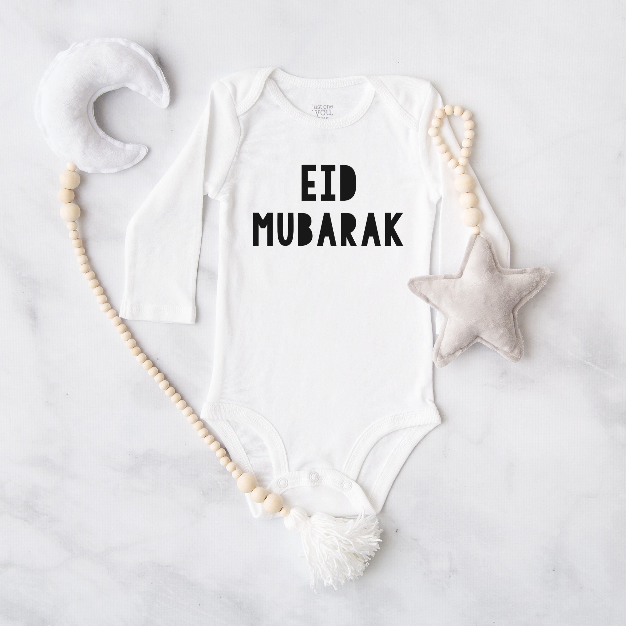 My First Eid Onesie®, Eid Mubarak, Baby Girl, Baby Boy Newborn Clothes